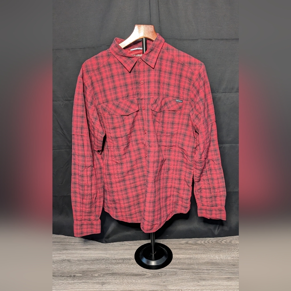 Columbia Red Plaid Shirt